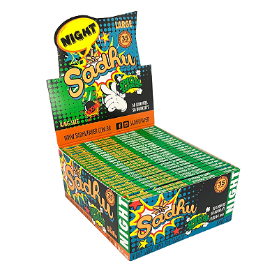 Caixa de Seda Sadhu Night King Size Atacado - 50 livretos