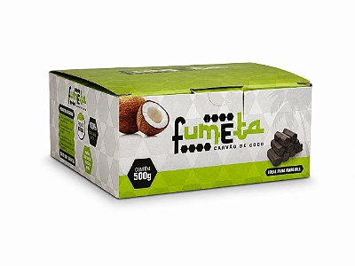 Carvão de Coco Hexagonal Fumeta 500g