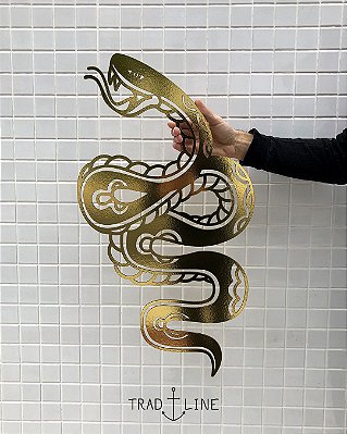 Cobra Outline Dourada
