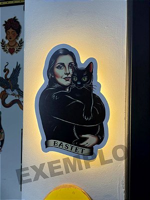 Retrato personalizado com LED