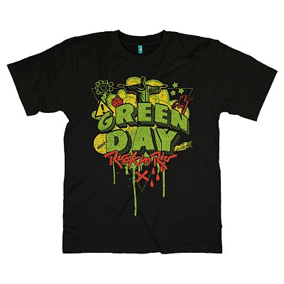 Camiseta - Green Day Brasil - Rock in Rio