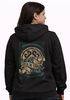 Blusa Moletom c/ Zíper - Rosa de Saron - FLAG