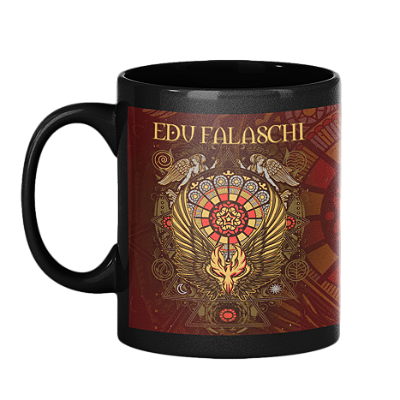 Caneca Preta - Edu Falaschi - Rock Collectors