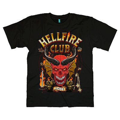 Camiseta - Hellfire Club (Releitura Stanger Things)