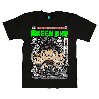 Camiseta Green Day Pop Art