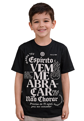 Camiseta Infantil- Rosa de Saron - Vem Me Abraçar