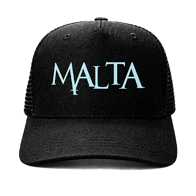 Boné Trucker - Malta - Logo Azul