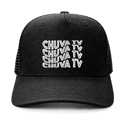 Boné Trucker - Chuva TV - Logo Branco