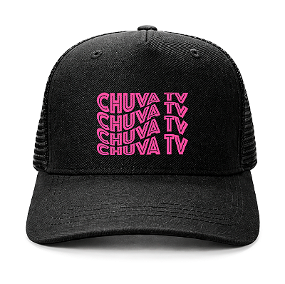 Boné Trucker - Chuva TV - Logo Rosa