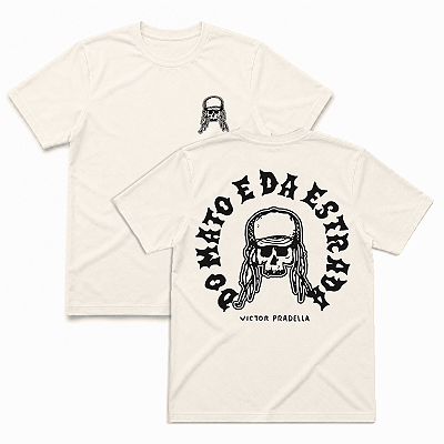 Camiseta - Victor Pradella - Caveira [Off White]