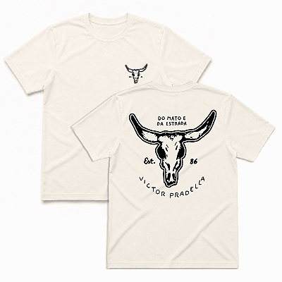 Camiseta - Victor Pradella - Crânio [Off White]
