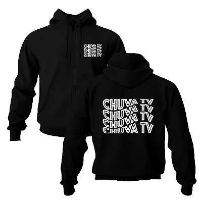 Blusa Moletom c/ Zíper - Chuva TV - Logo