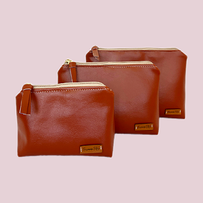 Kit Necessaire Trapézio PMG Tijolo