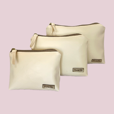 Kit Necessaire Trapézio PMG OffWhite