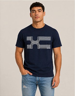 Camiseta Azul Marinho Conexão
