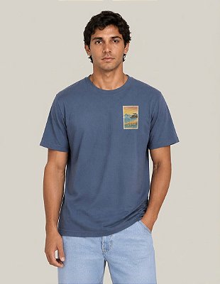 Camiseta Azul Índigo Selo