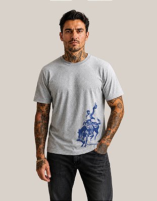 Camiseta Cinza Mescla Rodeio