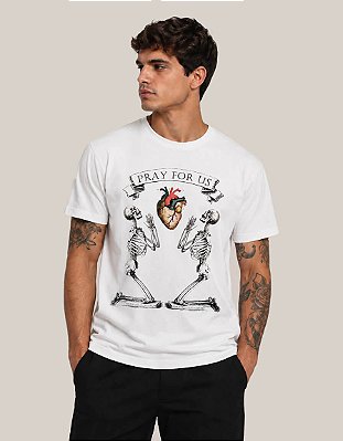 Camiseta Branca Pray