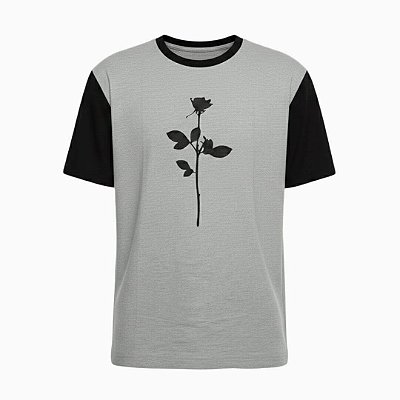 Camiseta Cinza Silence - Rose Edition