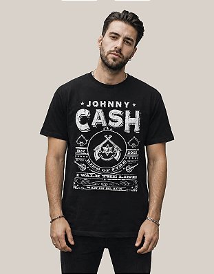 Camiseta Preta Johnny Cash