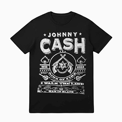 Camiseta Preta Johnny Cash