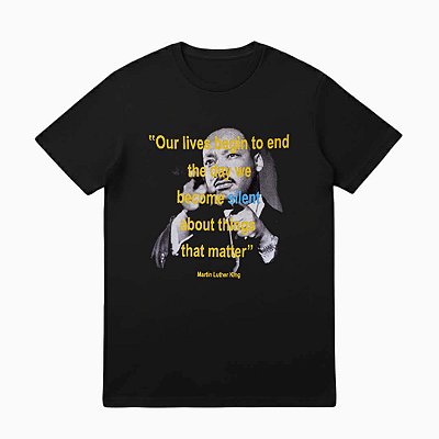 Camiseta Preta Martin Luther King - Legacy