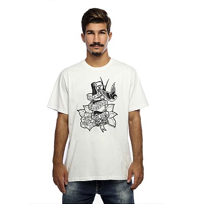Camiseta Streetwear Branca Jack - Manga Curta
