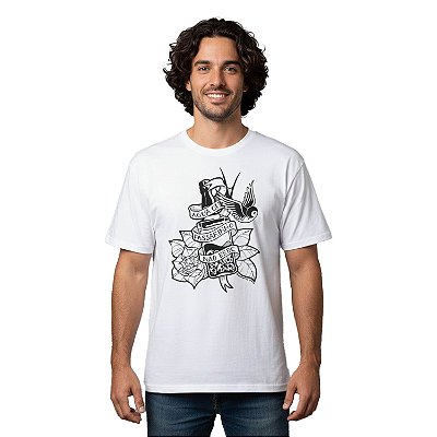 Camiseta Streetwear Branca Jack - Manga Curta