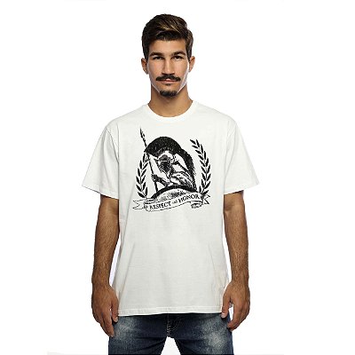 Camiseta Streetwear Branca Esparta - Manga Curta