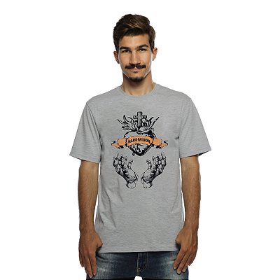 Camiseta Streetwear Cinza Sagrado - Manga Curta