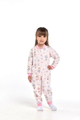 Pijama infantil menina bailarina mega soft rosa