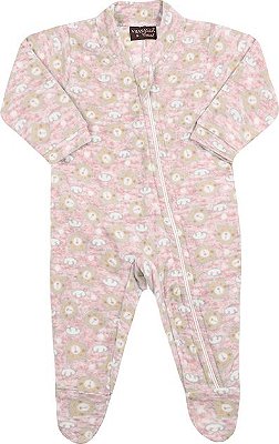 PIJAMA INFANTIL MENINA URSINHOS MEGA SOFT ROSA