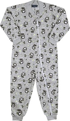 PIJAMA INFANTIL MENINO MUSIC MEGA SOFT CINZA