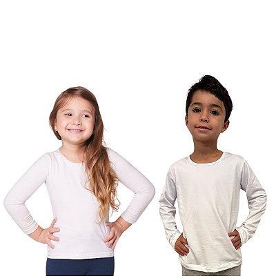 BLUSA INFANTIL TÉRMICA UNISSEX BRANCA