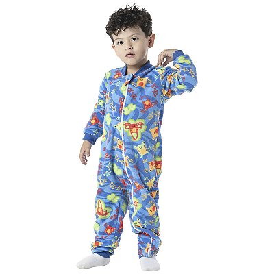 PIJAMA MACACÃO INFANTIL MENINO SAPINHO SOFT