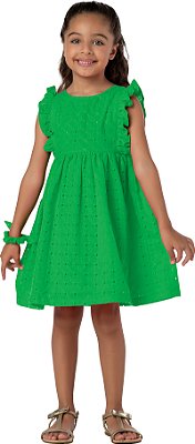 VESTIDO INFANTIL FERNANDA LAISE VERDE