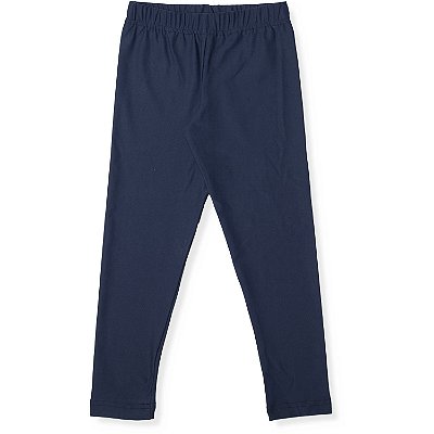 CALÇA LEGGING INFANTIL MENINA SUPLEX MARINHO