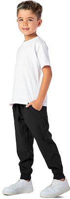CALÇA INFANTIL MENINO ESCOLAR MICROFIBRA STRETCH PRETA