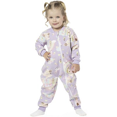 PIJAMA INFANTIL MENINA MEGA SOFT UNICÓRNIO