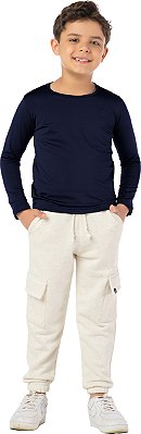 BLUSA TÉRMICA INFANTIL UNISSEX MARINHO