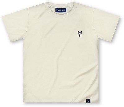 Camiseta infantil menino lisa básica algodão crú