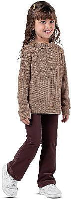 BLUSA INFANTIL MENINA CROCHET NUTELLA