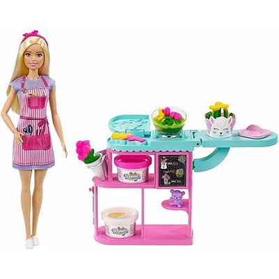 Boneca Barbie Florista Loja de Flores GTN58 - Mattel