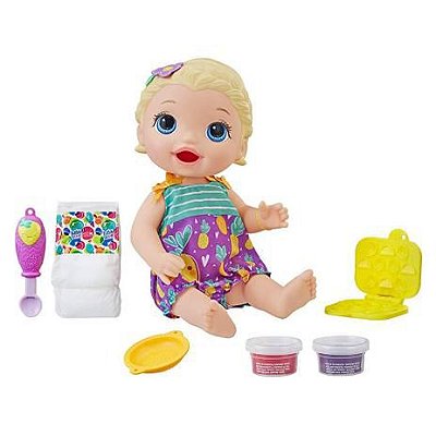 Boneca Baby Alive Lanchinhos Divertidos Loira E5841 - Hasbro