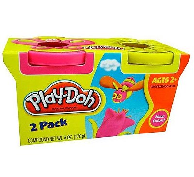 Play Doh Kit 2 Potes de Massinha Sortidos 23655 - Hasbro