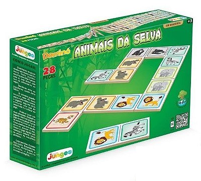 Dominó Animais da Selva em Madeira 748 - Junges