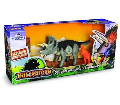 Dinossauro Triceratopo com Som 840 - Adijomar