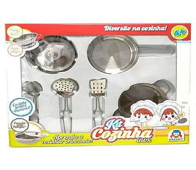 Kit Cozinha Conjunto Panela Inox 890-5 - Braskit