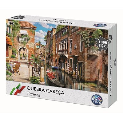 Quebra Cabeça 1000 Peças Veneza 7266 - Pais & Filhos