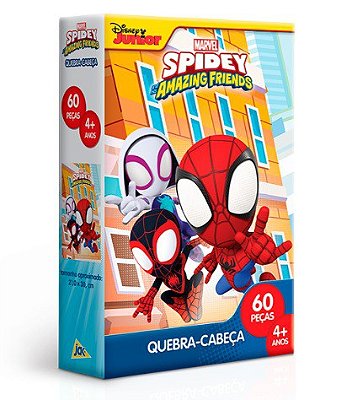 Quebra-Cabeça 60 Peças Spidey e Seus Amigos 2891 - Toyster